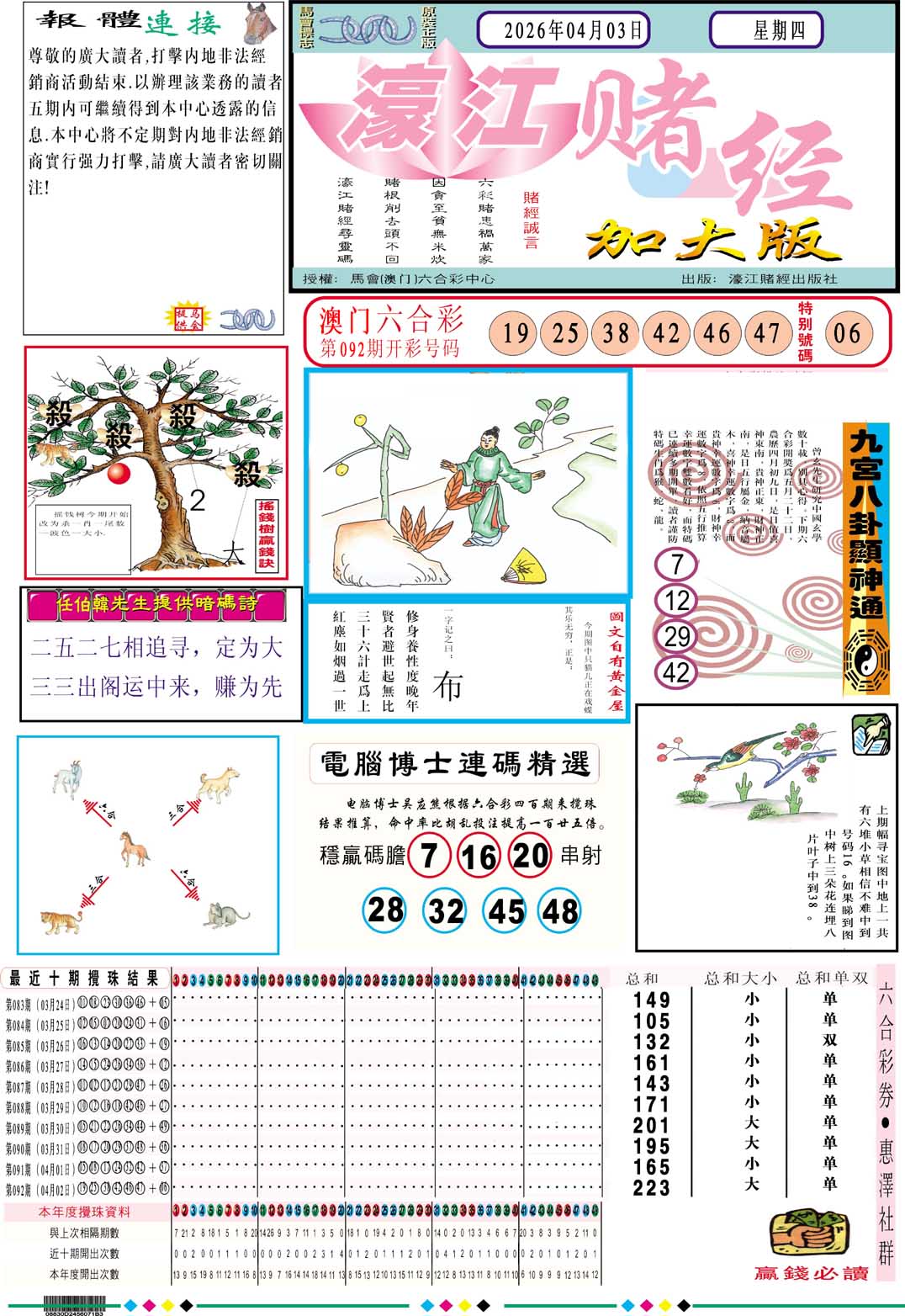 093期濠江赌经A加大版[图]